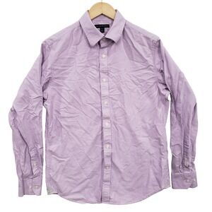 Banana Republic Mens Lavender‎ Button Down Dress Shirt Size M Cotton Classic
